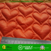 Heart Pattern Quilted Fabric for Women Winter Jacket